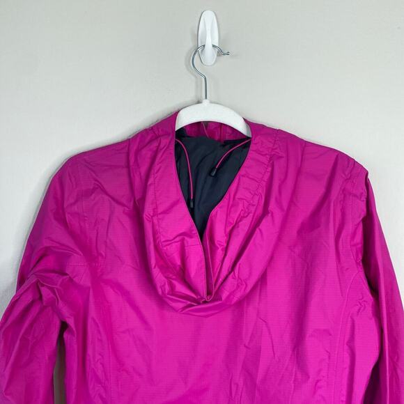 COLUMBIA Omni-Tech Waterproof Jacket Fuschia Pink Size Small Hooded Rain - Picture 9 of 9